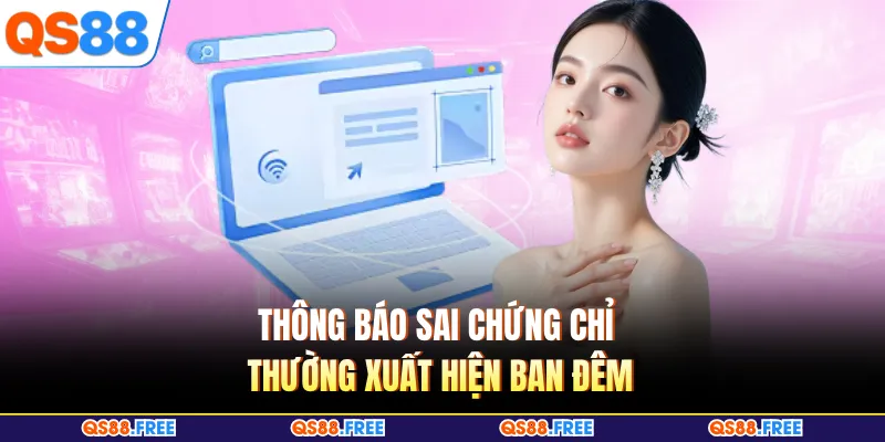 Cách Vào QS88 Bị Chặn - Hướng Giải Quyết Mới Nhất Hiện Nay 4 Thông báo sai chứng chỉ thường xuất hiện ban đêm